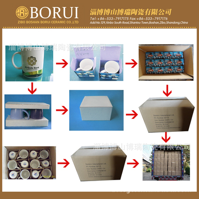【生产厂家直销陶瓷杯 专业订制马克杯 可加印LOGO 促销水杯】价格,厂家,图片,杯子,淄博博山博瑞陶瓷-